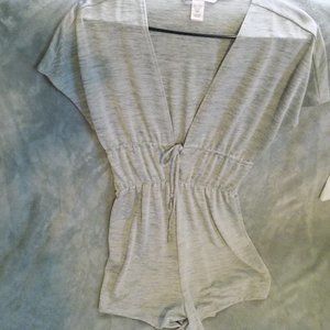 Victoria Secret, swimsuit coverup, romper, grey, small